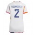 Günstige Belgien Toby Alderweireld #2 Auswärts Fussballtrikot Damen WM 2022 Kurzarm